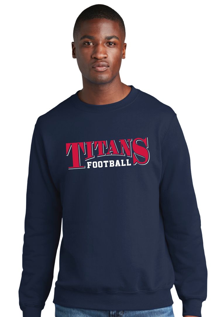 Centennial Football - Arched - Crew Sweatshirt