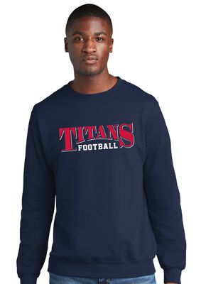 Centennial Football - Arched - Crew Sweatshirt