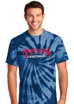 Centennial Football - Arched - Tie Dye Short Sleeve