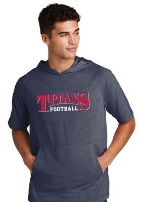 Centennial Football - Arched - Short Sleeve Hoodie