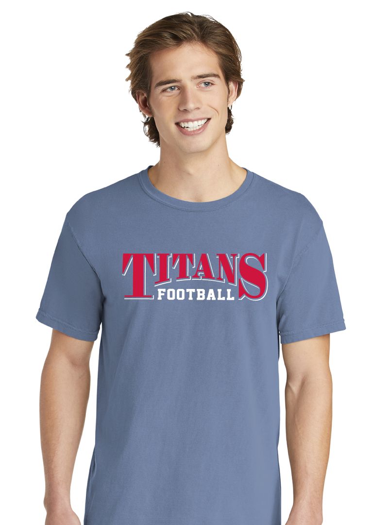 Centennial Football - Arched - Comfort Colors Short Sleeve