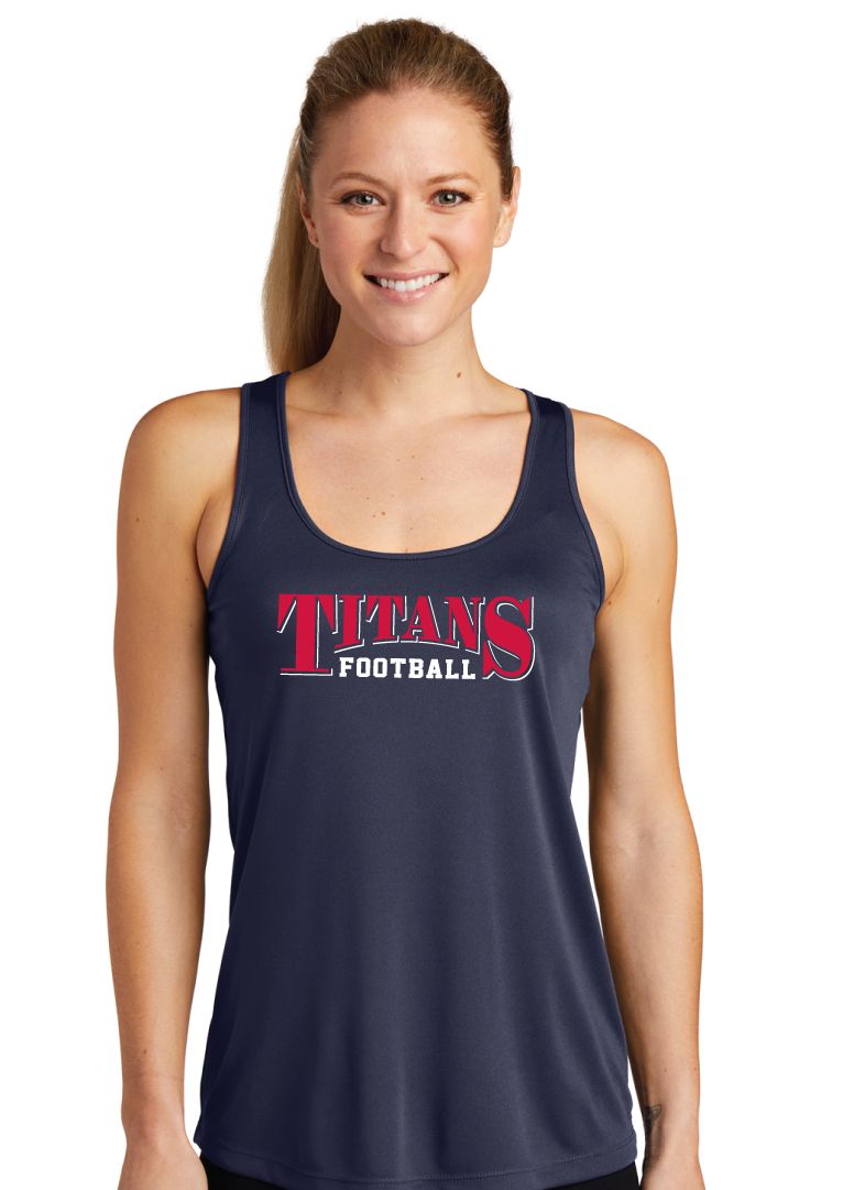 Centennial Football - Arched - Dri-Fit Racerback Tank