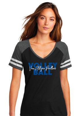 Paw Shop VB - Bold Script - Game V-Neck Tee