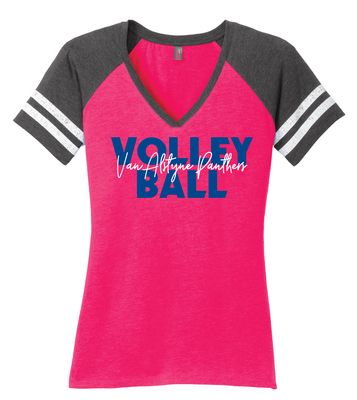 Paw Shop VB - Bold Script - Game V-Neck Tee
