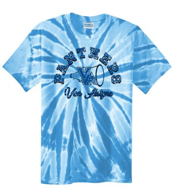 Paw Shop Cheer - Megaphone - Tie Dye Short Sleeve