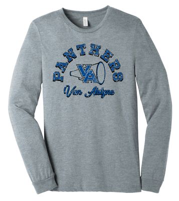 Paw Shop Cheer - Megaphone - Bella+Canvas Long Sleeve