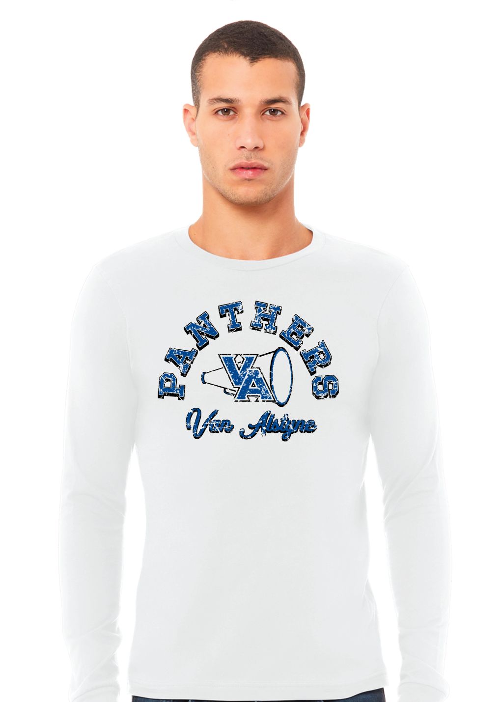 Paw Shop Cheer - Megaphone - Bella+Canvas Long Sleeve