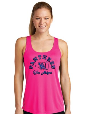 Paw Shop Cheer - Megaphone - Dri-Fit Racerback Tank