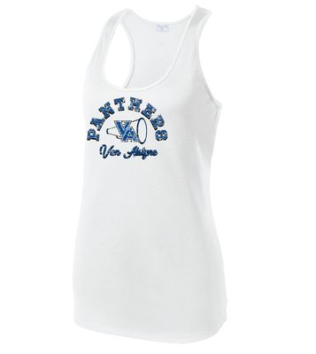 Paw Shop Cheer - Megaphone - Dri-Fit Racerback Tank