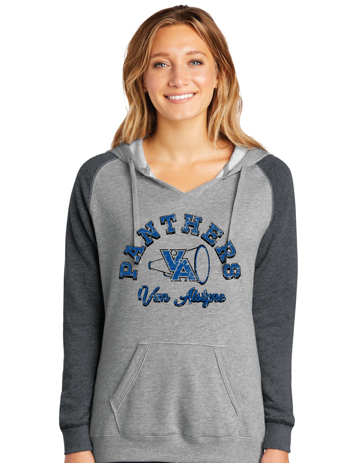 Paw Shop Cheer - Megaphone - Lightweight Raglan Hoodie