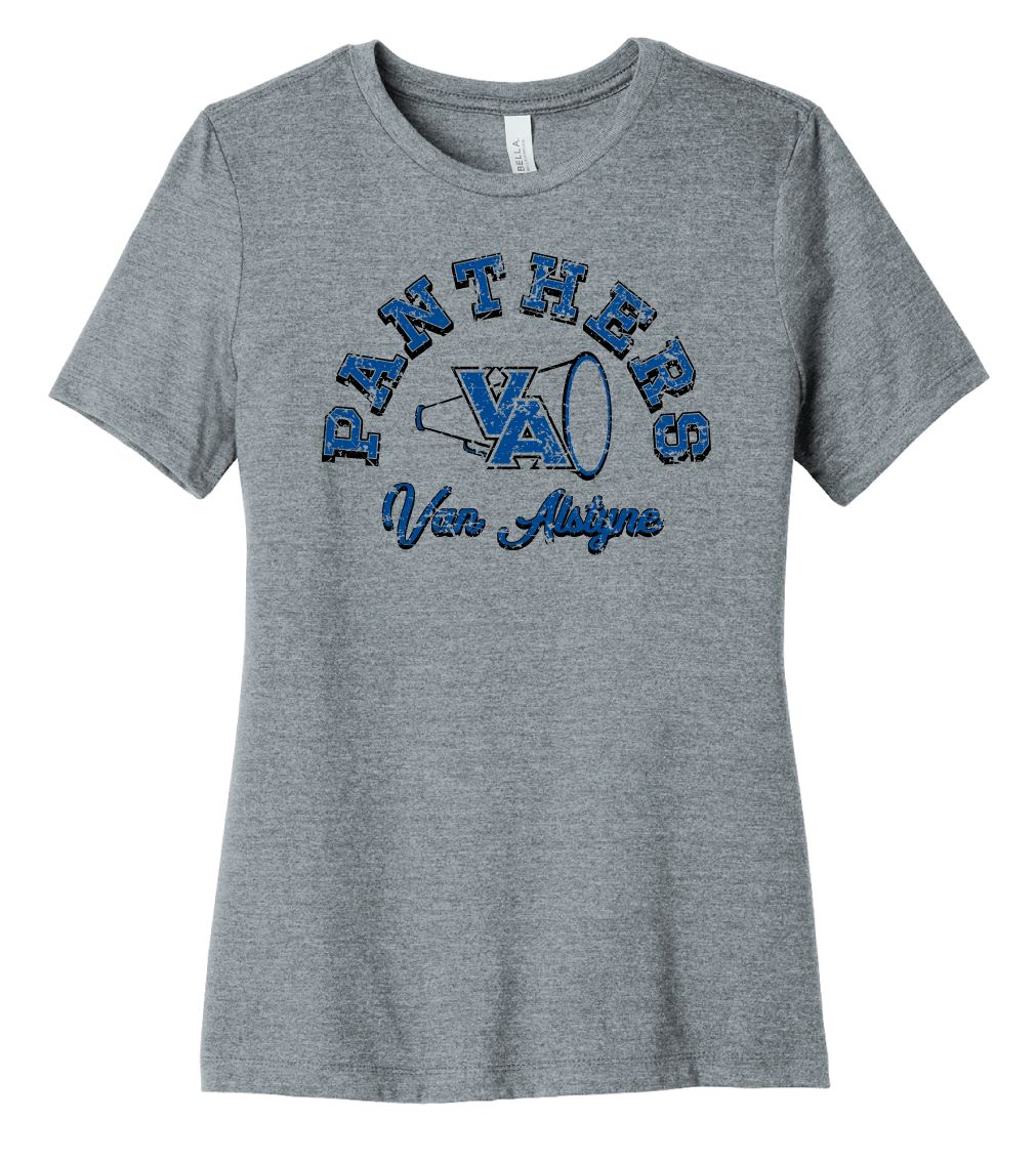 Paw Shop Cheer - Megaphone - Bella+Canvas Ladies, Color: Athletic Heather
