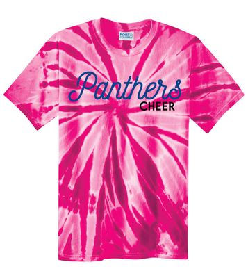 Paw Shop Cheer - Script - Tie Dye Short Sleeve