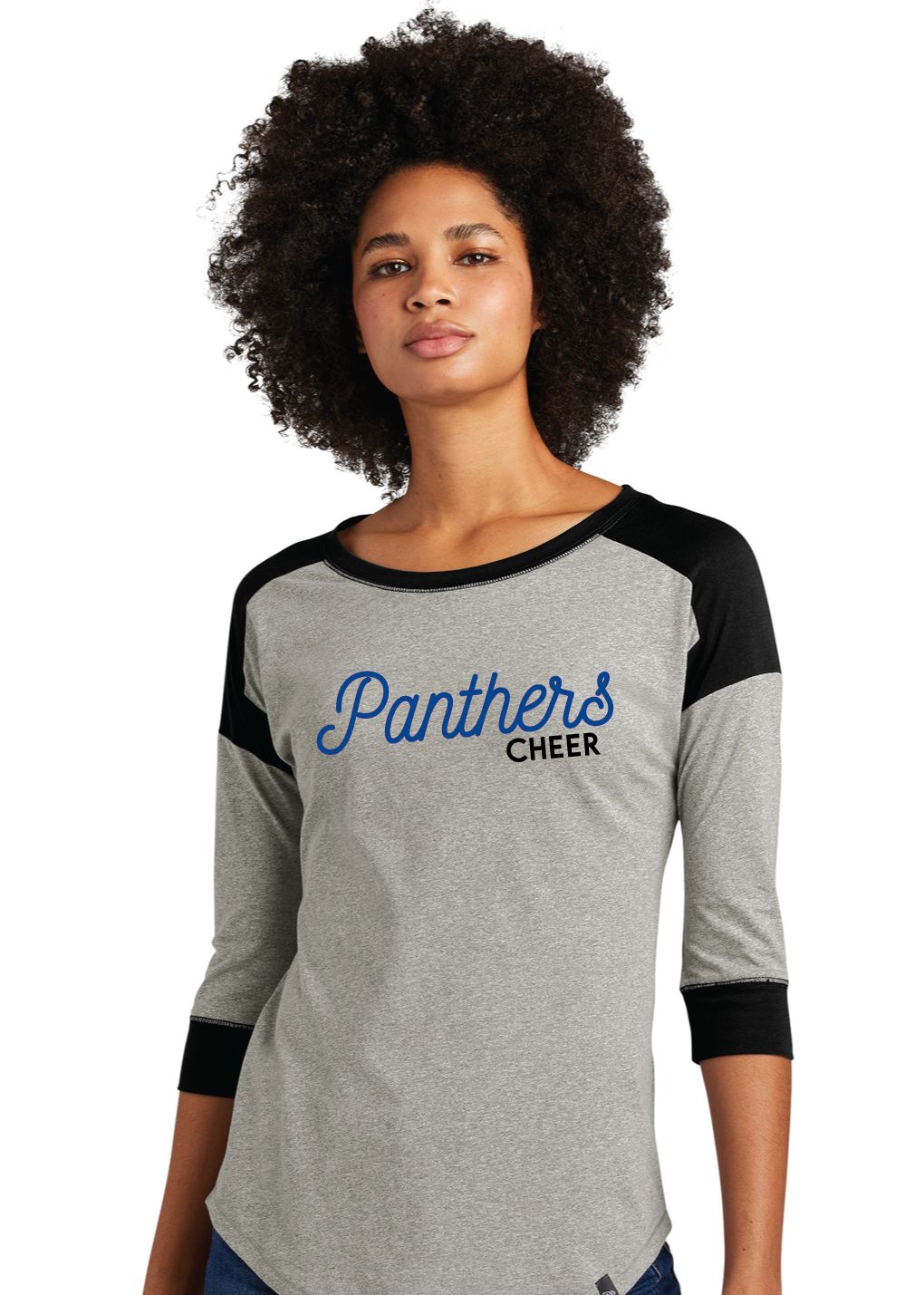 Paw Shop Cheer - Script - 3/4 Sleeve Baseball Raglan Tee
