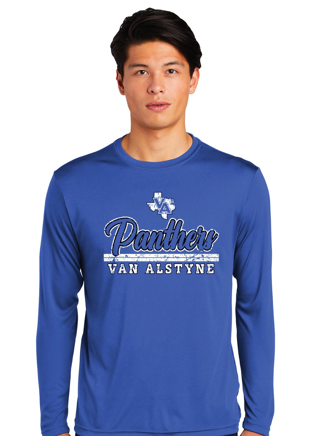 Paw Shop - Script Panthers - Dri-Fit  Long Sleeve