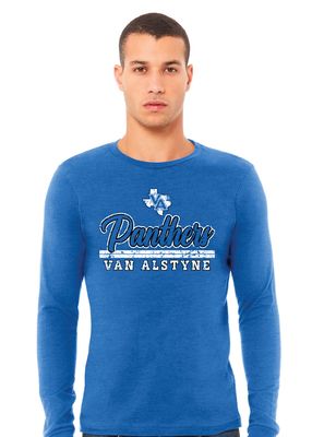 Paw Shop - Script Panthers - Bella+Canvas Long Sleeve