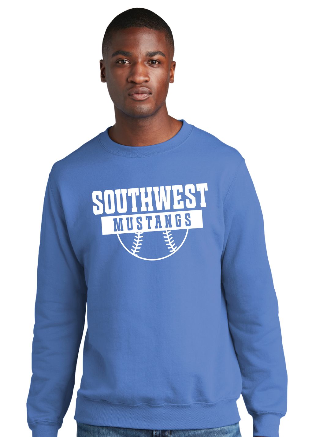 USW Softball - Half Ball - Crew Sweatshirt