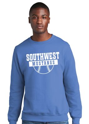 USW Softball - Half Ball - Crew Sweatshirt