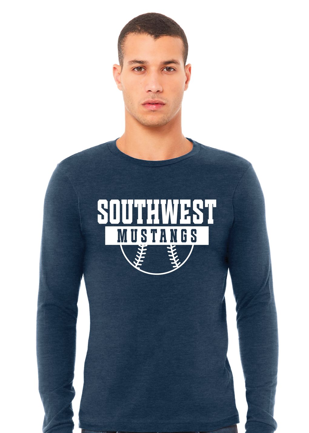 USW Softball - Half Ball - Bella+Canvas Long Sleeve