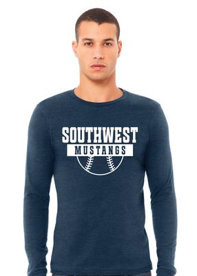USW Softball - Half Ball - Bella+Canvas Long Sleeve