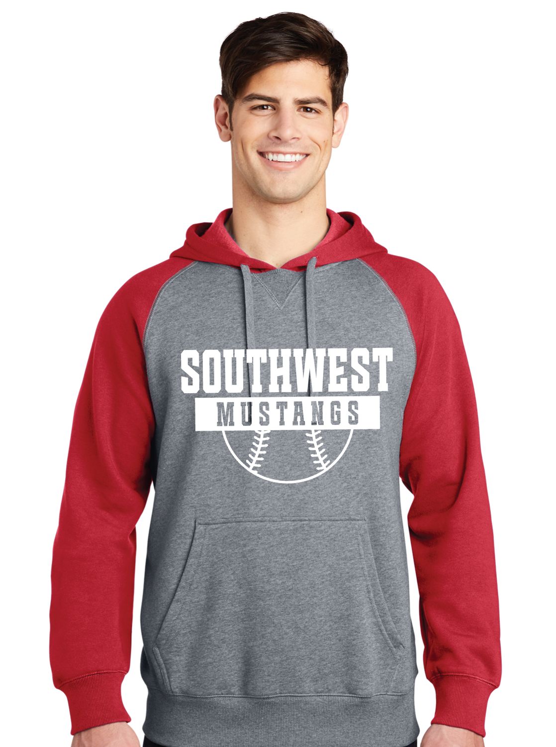 USW Softball - Half Ball - Raglan Hoodie