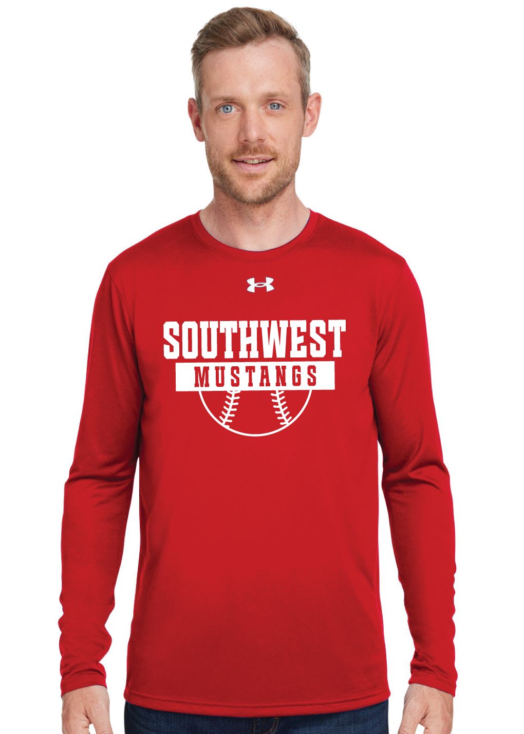 USW Softball - Half Ball - Under Armour Team Tech Long Sleeve