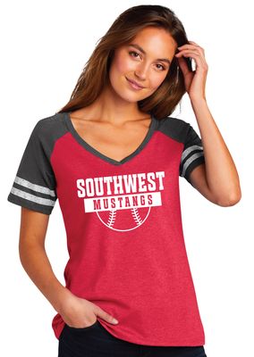 USW Softball - Half Ball - Game V-Neck