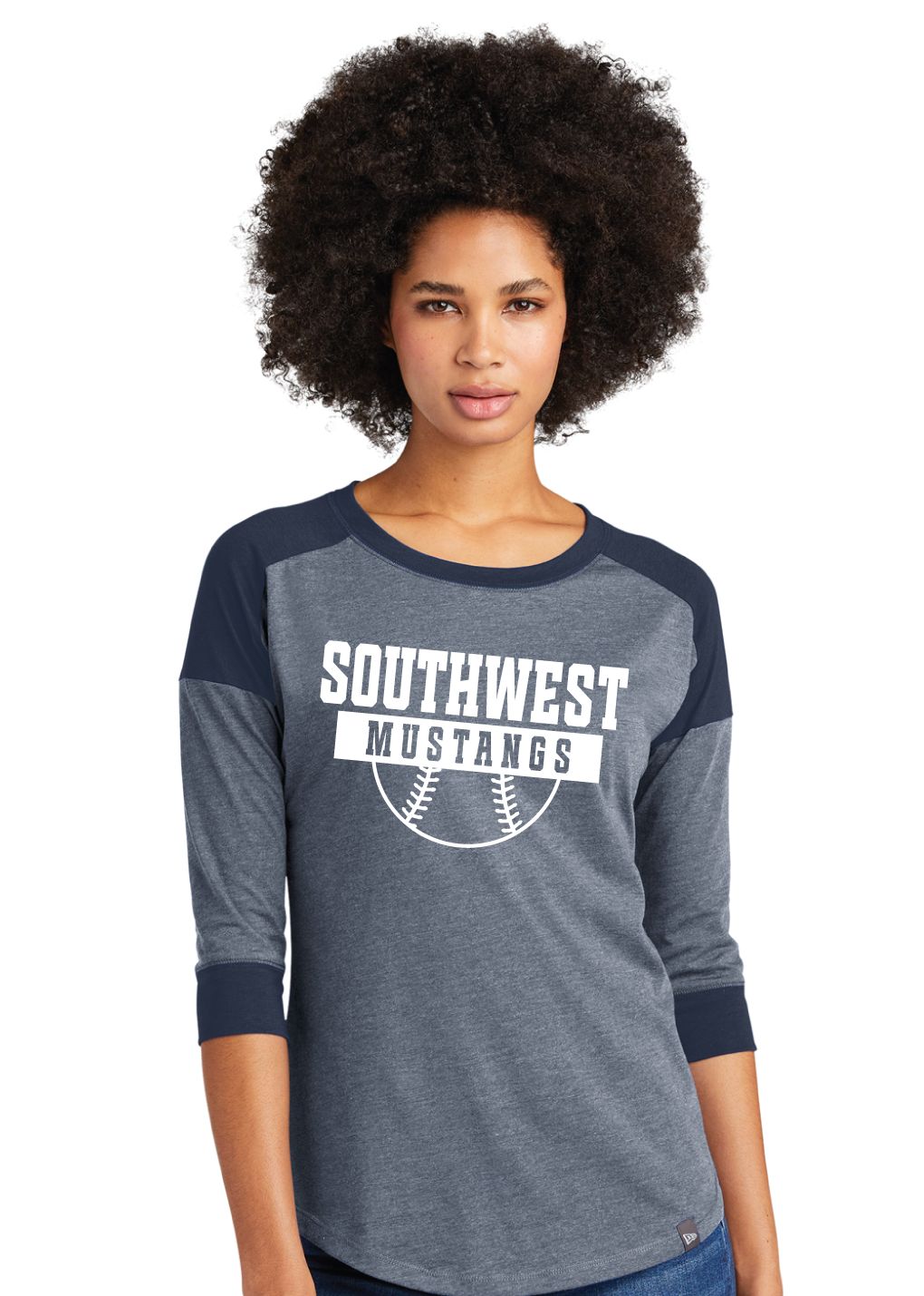 USW Softball - Half Ball - 3/4 Sleeve Baseball Raglan Tee