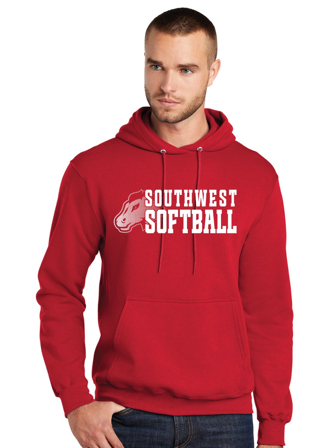 USW Softball - Mustang Fade - Hoodie