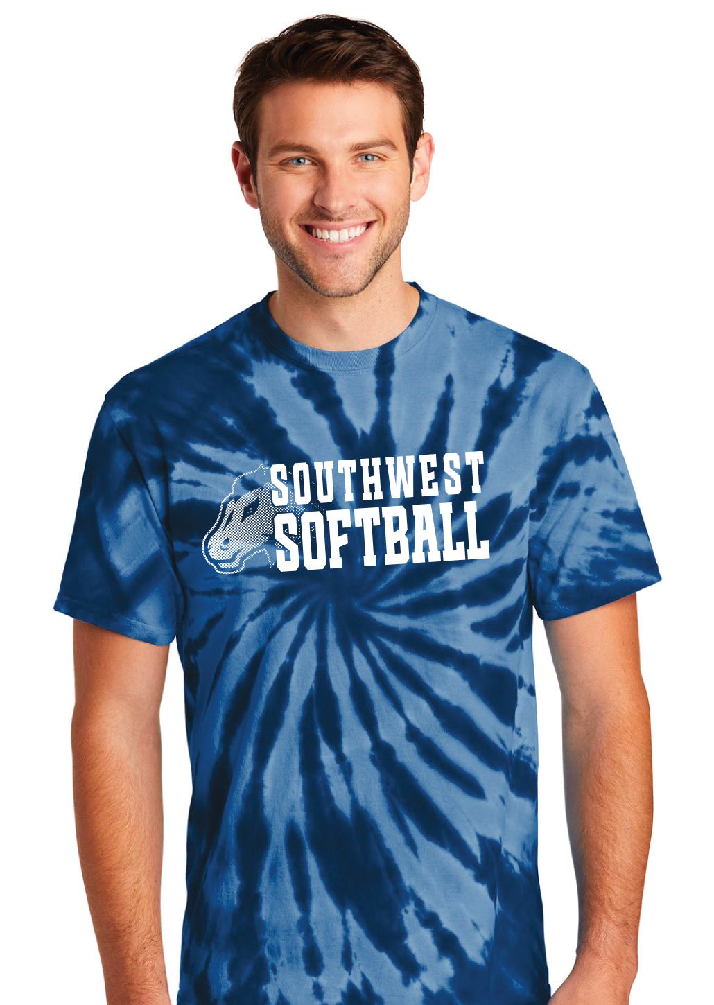 USW Softball - Mustang Fade - Tie Dye Short Sleeve