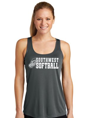 USW Softball - Mustang Fade - Dri-Fit Racerback Tank