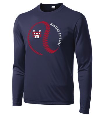 USW Softball - Big Laces - Dri Fit Long Sleeve