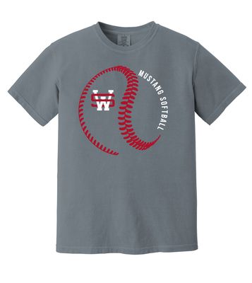 USW Softball - Big Laces - Comfort Colors Short Sleeve