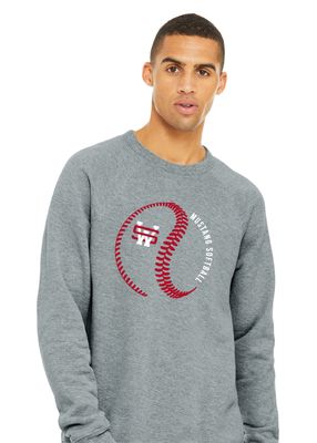 USW Softball - Big Laces - Bella+Canvas Crew Sweatshirt