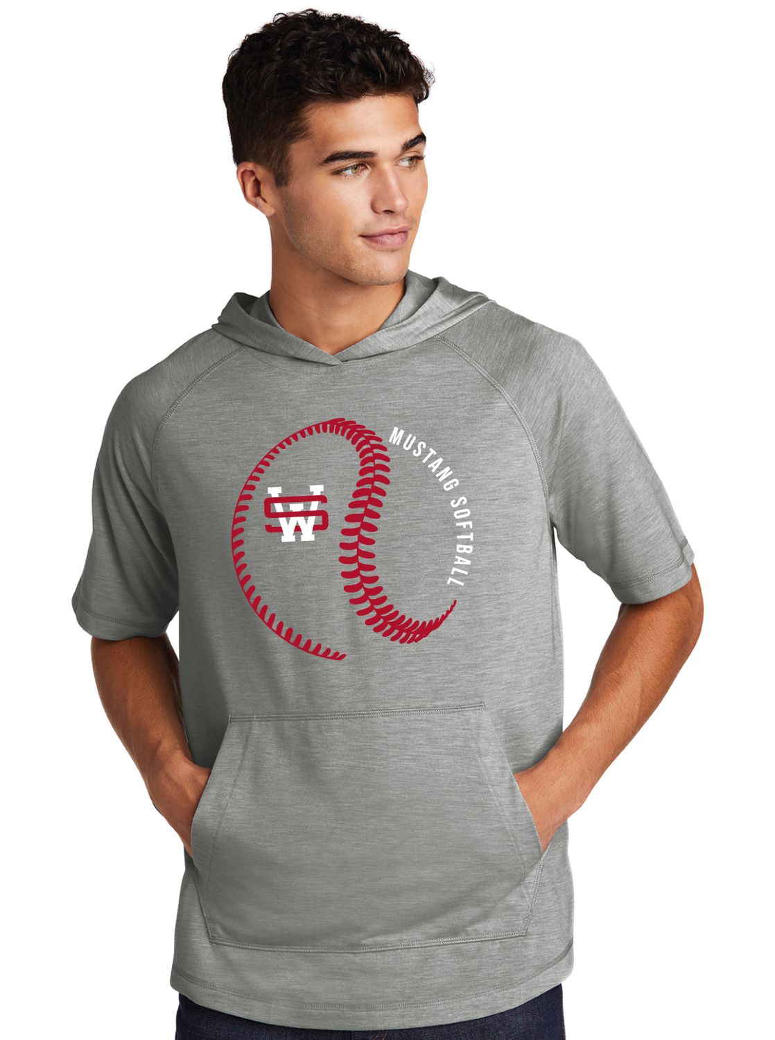 USW Softball - Big Laces - Short Sleeve Hoodie
