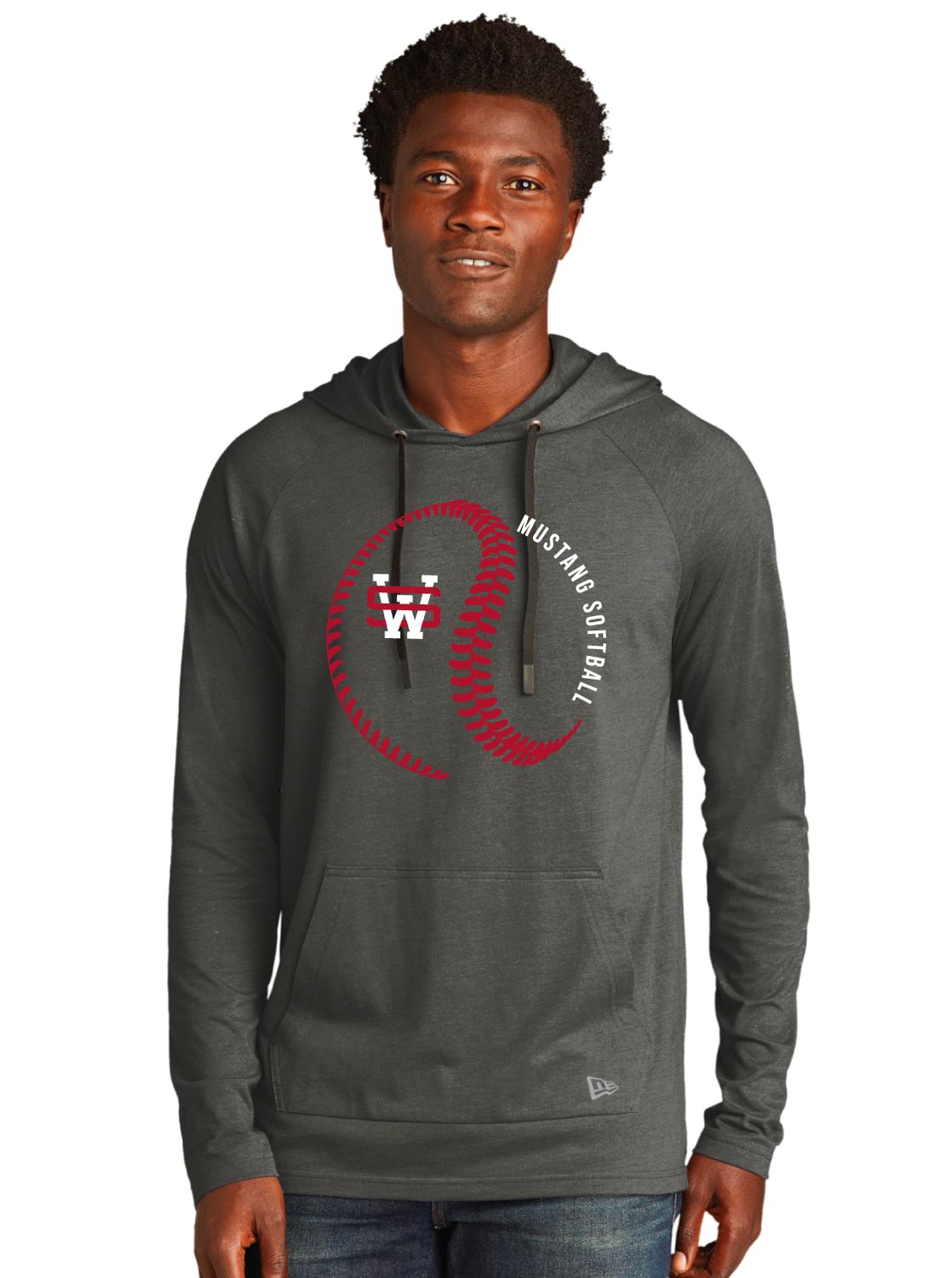 USW Softball - Big Laces - Tri Blend Hoodie