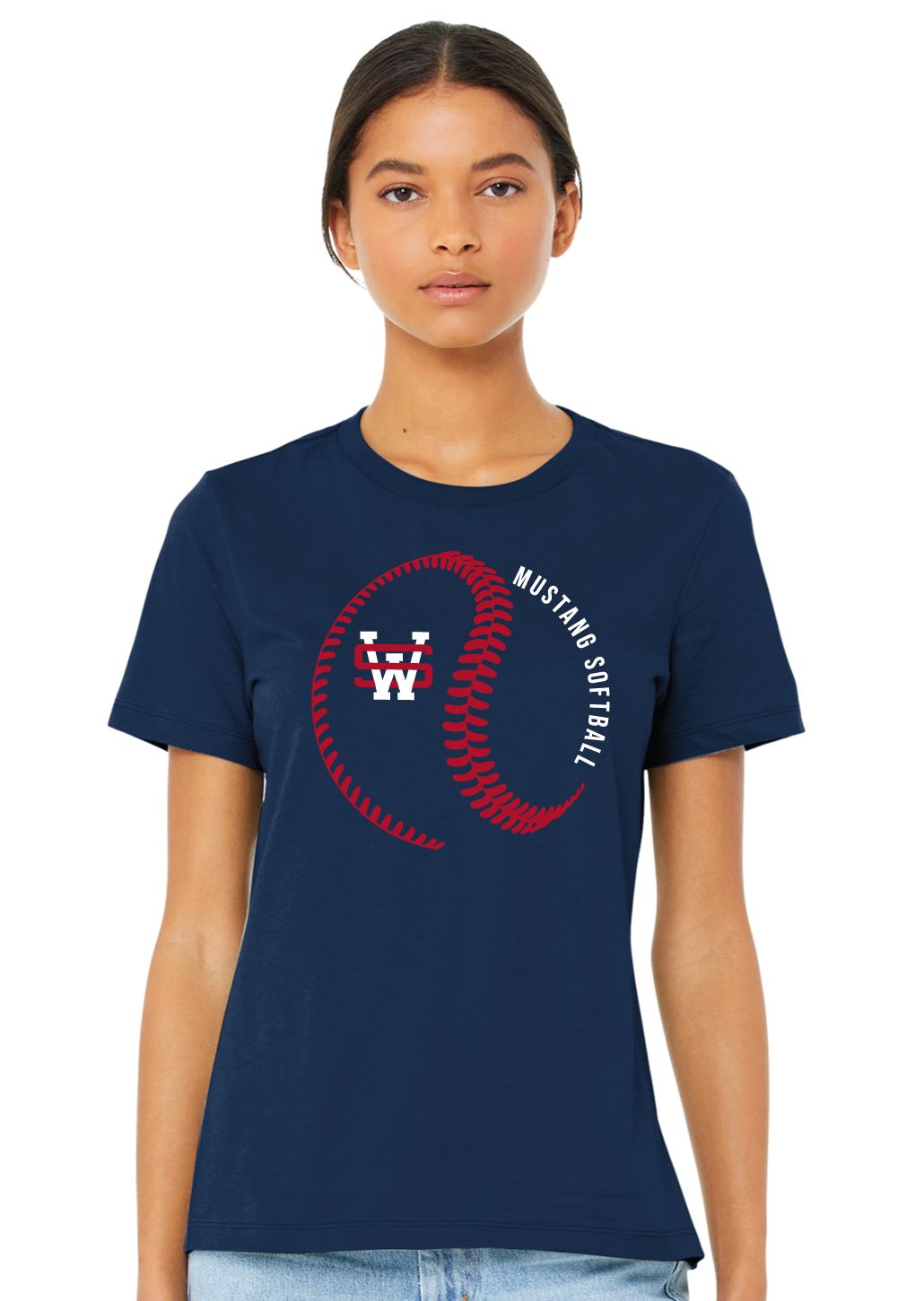 USW Softball - Big Laces - Bella+Canvas Ladies