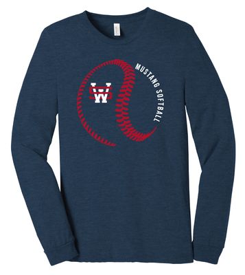 USW Softball - Big Laces - Bella+Canvas Long Sleeve