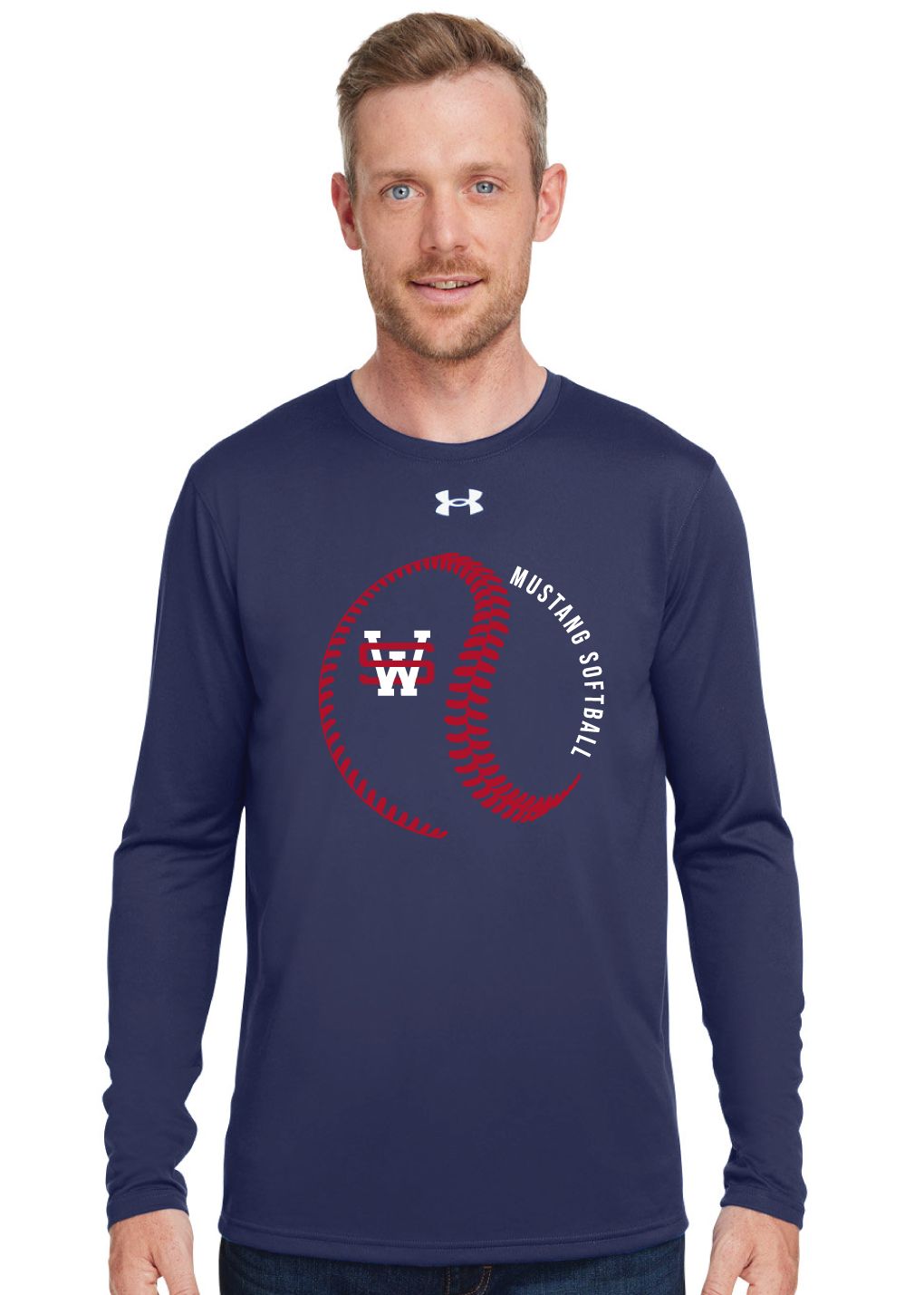 USW Softball - Big Laces - Under Armour Team Tech Long Sleeve