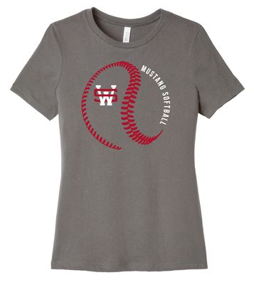 USW Softball - Big Laces - Bella+Canvas Ladies