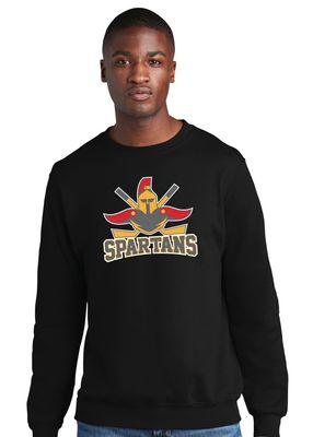 Denton Spartans Hockey - Big Logo - Crew Sweatshirt