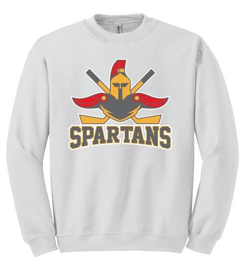 Denton Spartans Hockey - Big Logo - Crew Sweatshirt
