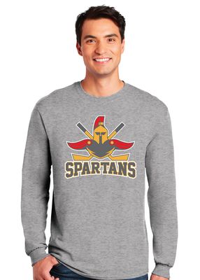 Denton Spartans Hockey - Big Logo - Long Sleeve