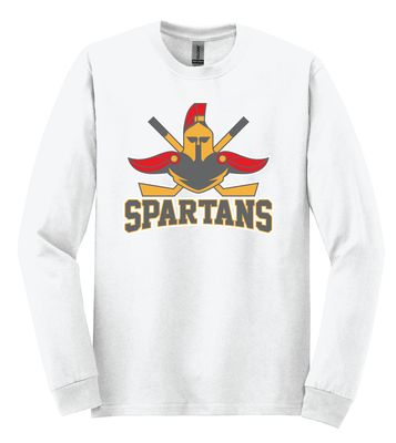 Denton Spartans Hockey - Big Logo - Long Sleeve