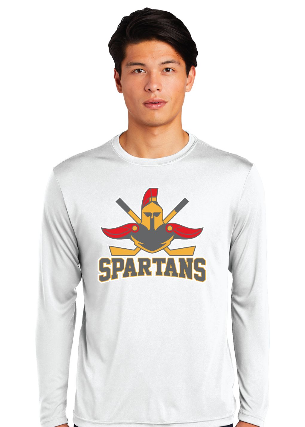 Denton Spartans Hockey - Big Logo - Dri Fit Long Sleeve