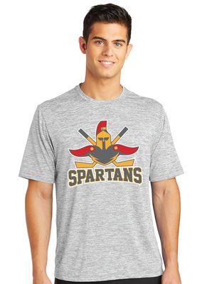 Denton Spartans Hockey - Big Logo - Electric Dri Fit Short Sleeve