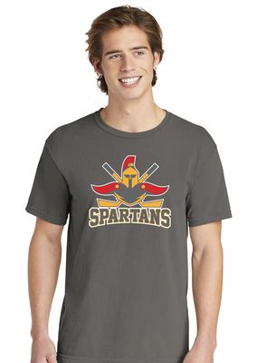 Denton Spartans Hockey - Big Logo - Comfort Colors Short Sleeve