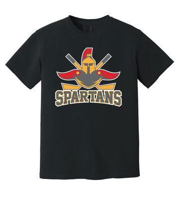 Denton Spartans Hockey - Big Logo - Comfort Colors Short Sleeve