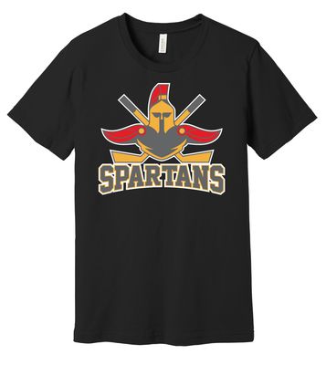 Denton Spartans Hockey - Big Logo - Bella+Canvas Short Sleeve