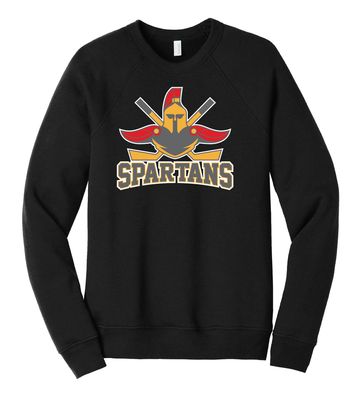 Denton Spartans Hockey - Big Logo - Bella+Canvas Crew Sweatshirt