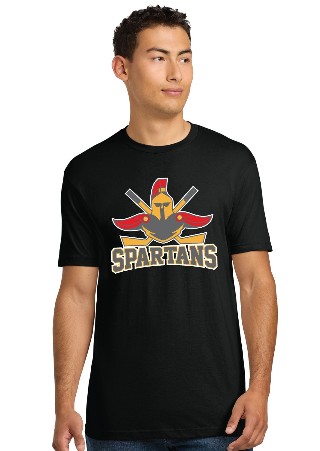 Denton Spartans Hockey - Big Logo - Next Level Short Sleeve